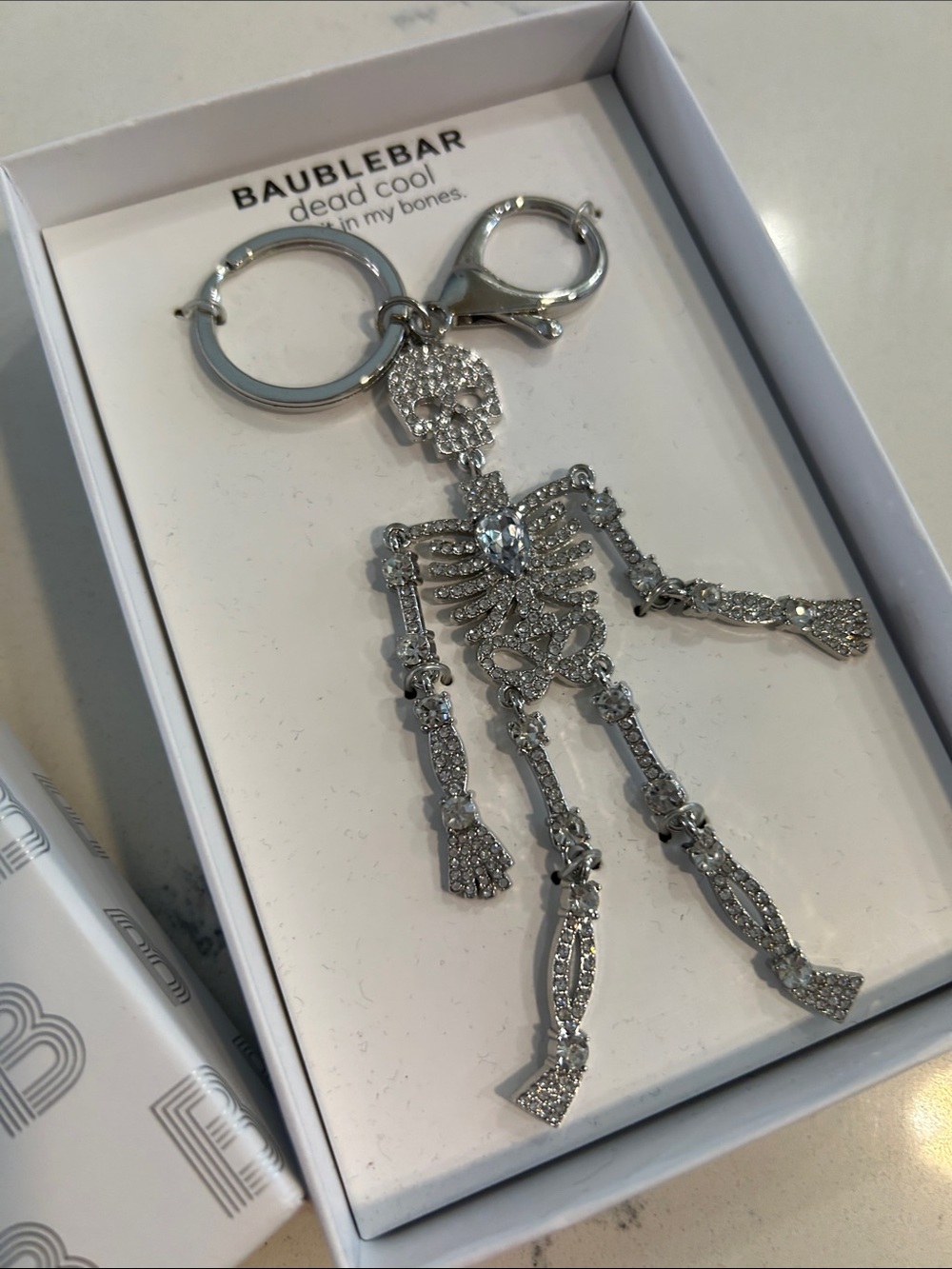 BaubleBar Silver Skeleton Charm - Picture 4 of 5